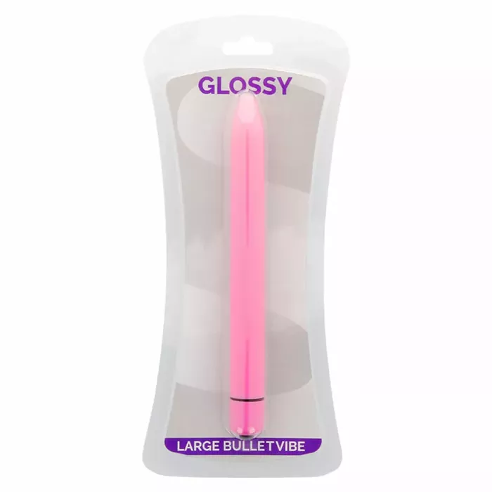 Vibrator GLOSSY Slim Vibrator Deep Rose Photo 3