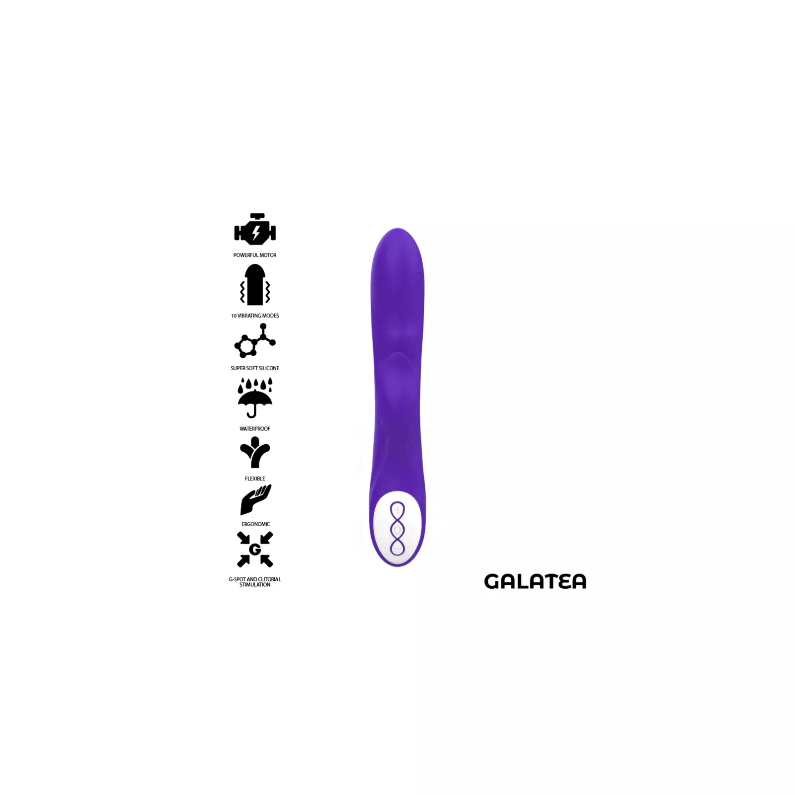 Вибратор GALATEA Galo Lilovy Photo 1