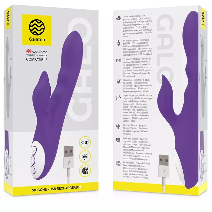 Vibrator GALATEA Galo Lilac — 21 cm, Ø 3.5 cm Photo 13
