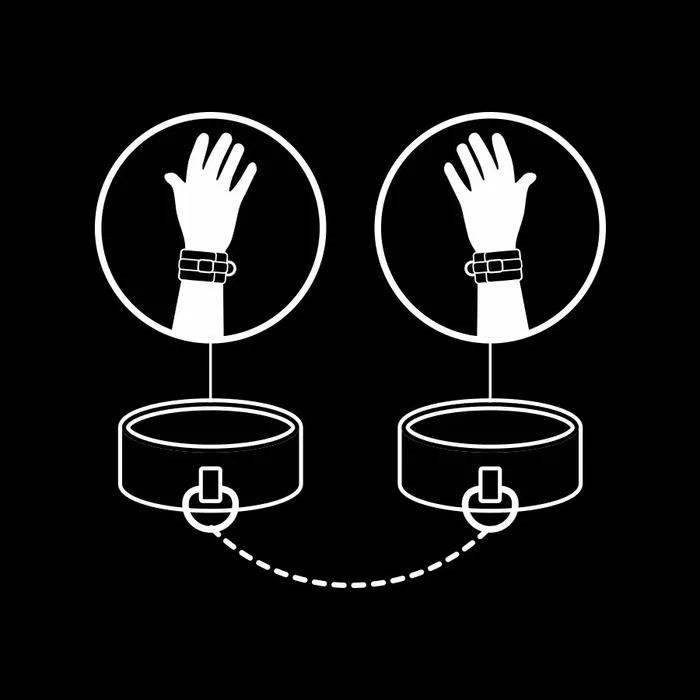 Vegan leather handcuffs FetishSubmissive D-218909 Photo 9