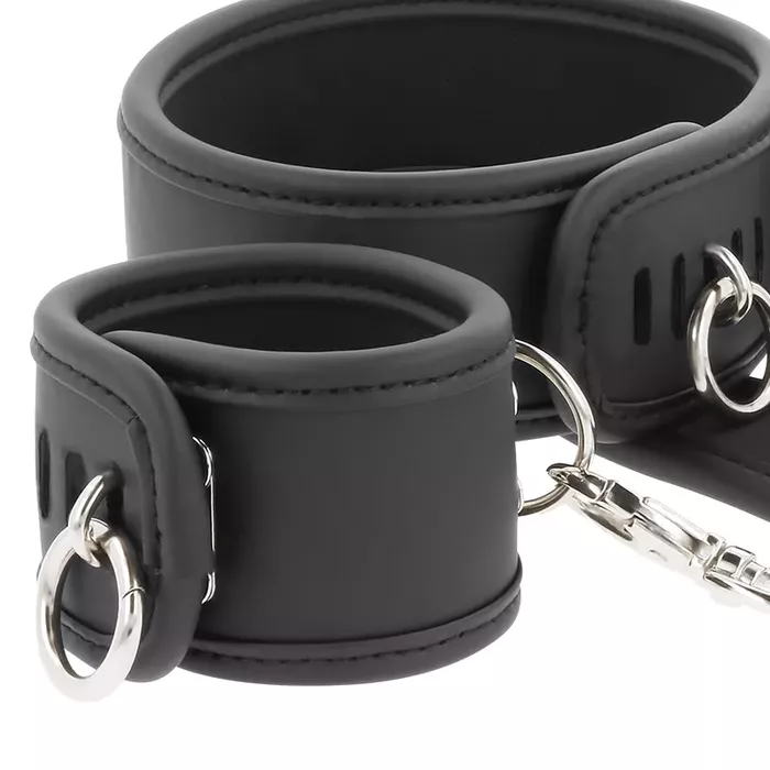 Neck collar & handcuffs set — fetishsubmissive D-218913 Photo 5