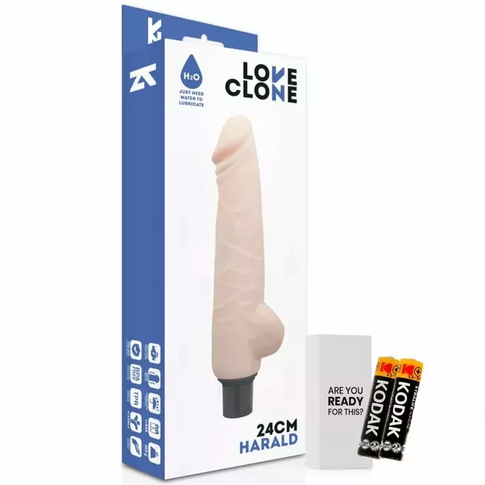 Vibrators LOVECLONE Harald — 24 cm, 4 cm Photo 2