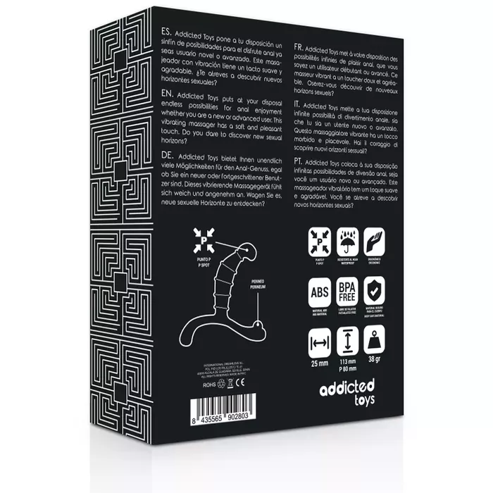 Prostate massager addicted toys Prostate Anal Pleasure Black Photo 3