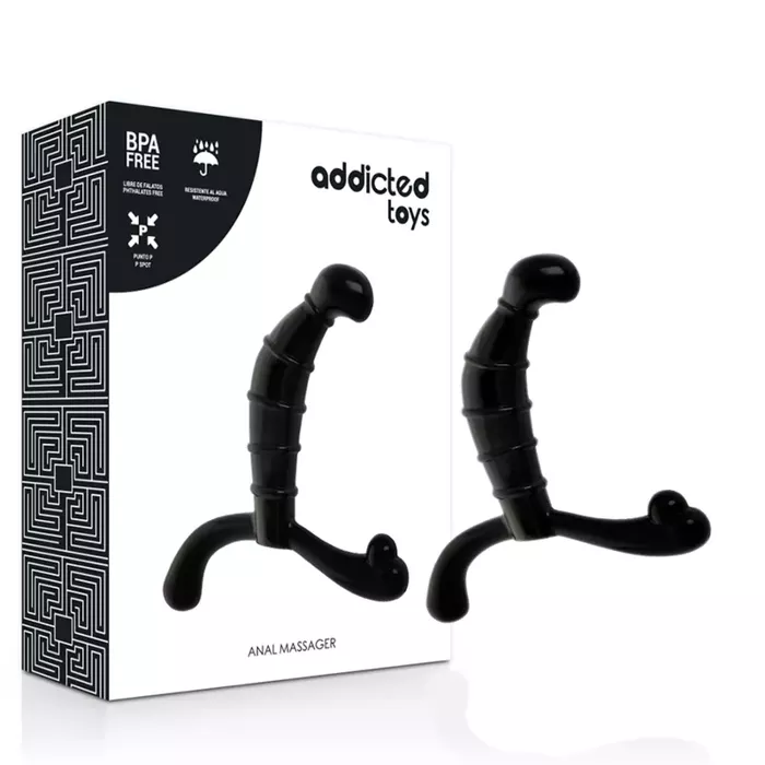 Prostate massager addicted toys Prostate Anal Pleasure Black Photo 5