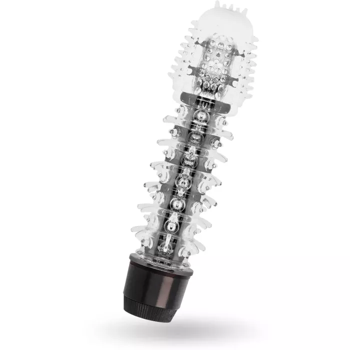 Vibrator GLOSSY AXEL BLACK — TPE, 14 cm Photo 3