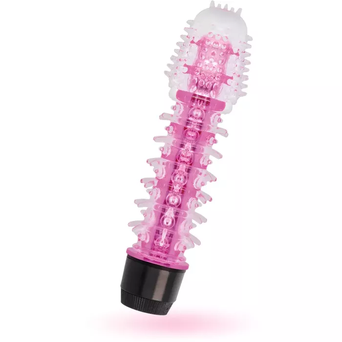 Вибратор GLOSSY AXEL — 14 см, TPE, розовый Photo 3