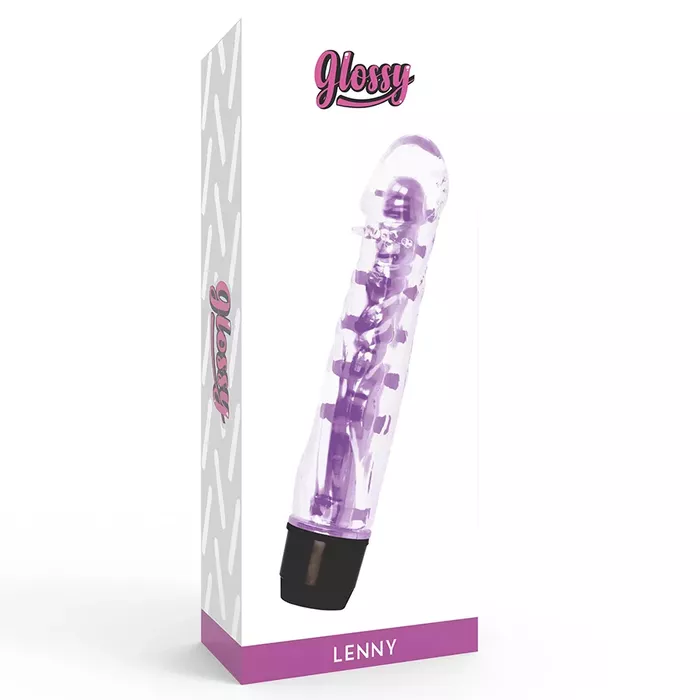 Вибратор GLOSSY LENNY — 14 см, фиолетовый Photo 4