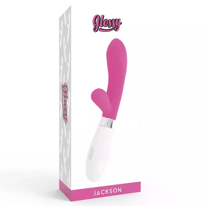 Vibrators GLOSSY Jackson Rabbit Pink Photo 7