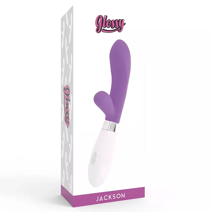 Vibrators GLOSSY Jackson Rabbit — 12 cm Photo 7
