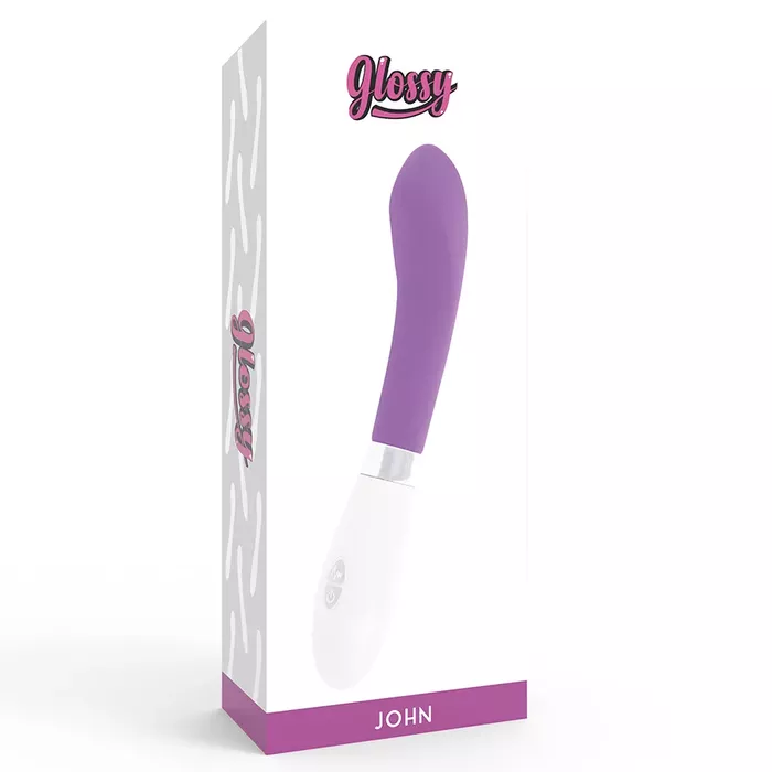Vibrators GLOSSY John — 12 cm silikons Photo 7