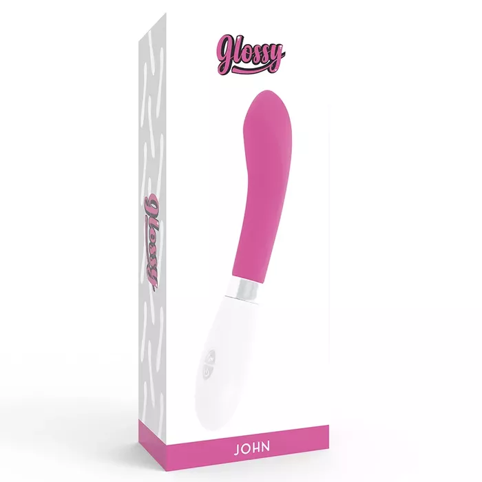 Vibrator GLOSSY John — 12 cm, 100% silicone Photo 7