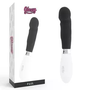 Vibrators GLOSSY Paul Silikons Melns