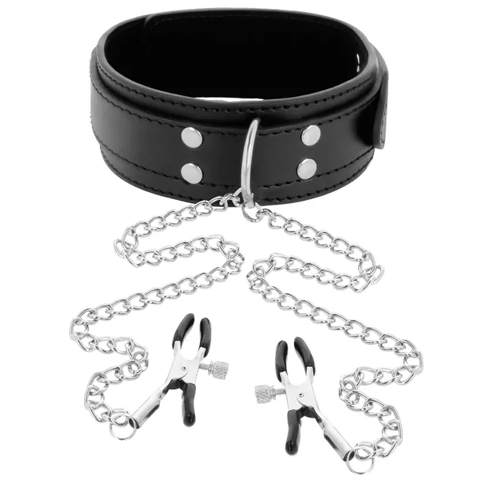 DARKNESS D-221156 Collar with Nipple Clamps Photo 4