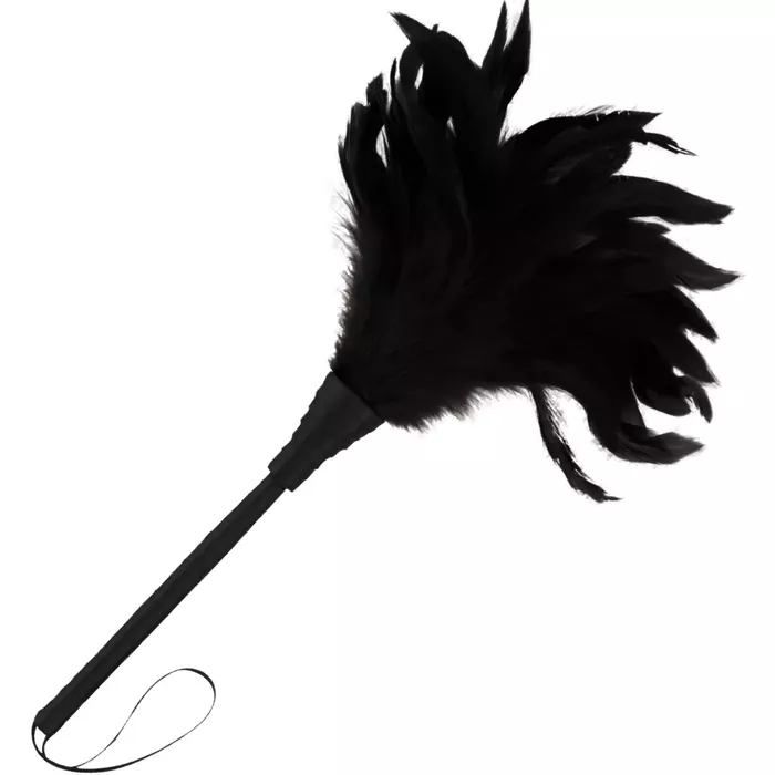 Feather tickler DARKNESS Black Lux stimulating pen Photo 4