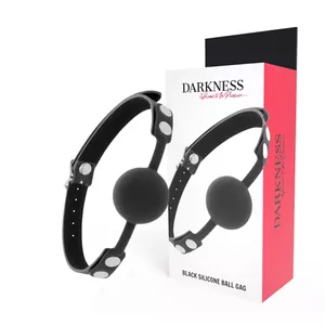 DARKNESS BALL SILICONE GAG BLACK