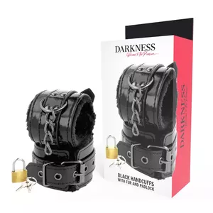 DARKNESS  WRIST RESTRAINTS BLACK