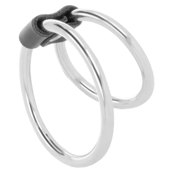 DARKNESS Double Metal Penis Ring — 3.8–5 cm Photo 3