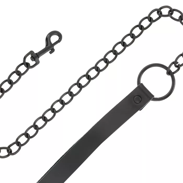 Leather handcuffs and collar DARKNESS D-221255 Photo 8