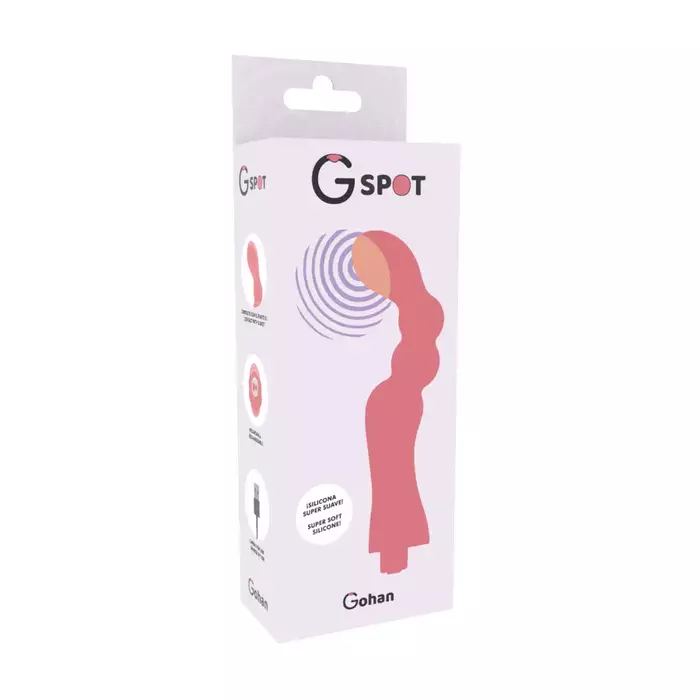 Вибратор G‑SPOT GOHAH — изогнутый силикон, 20 см Photo 2