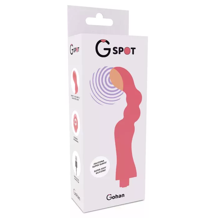 Вибратор G‑SPOT GOHAH — изогнутый силикон, 20 см Photo 3