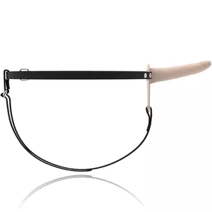 FETIŠS PAKĻĀVĪGS SILIKONA STRAP-ON MIESA 15CM