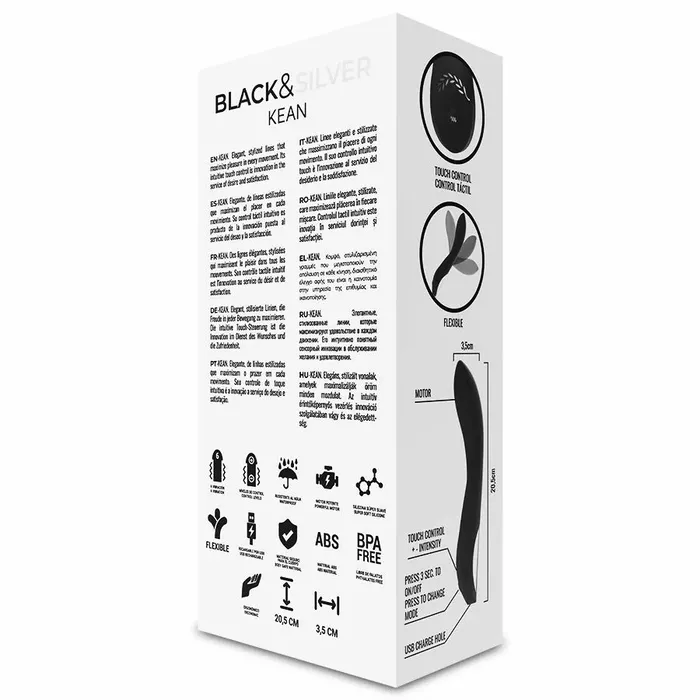 Вибратор black&silver KEAN TOUCH CONTROL Photo 4