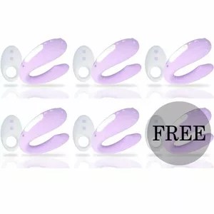 Vibrator set MIA remote control partner 5+1 free — wireless remote-controlled vibrator set with main unit and 5+1 remote configuration