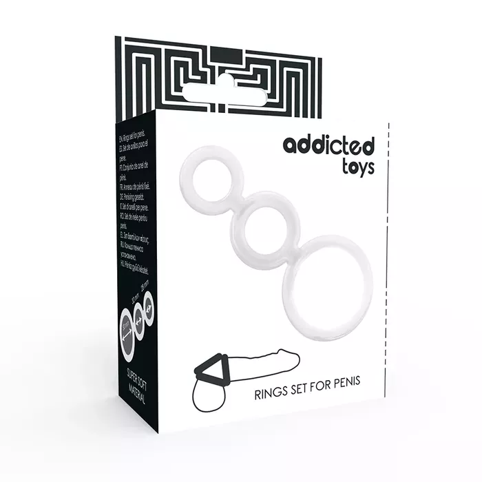 Addicted Toys D-222066 прозрачный набор колец Photo 3