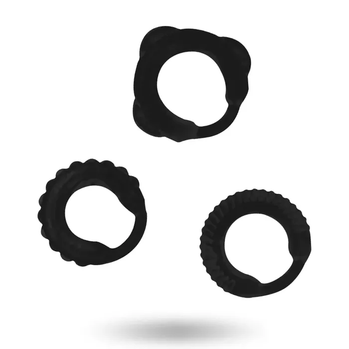 addicted toys C-Ring set Black — диаметр 3,1–3,5 см Photo 3
