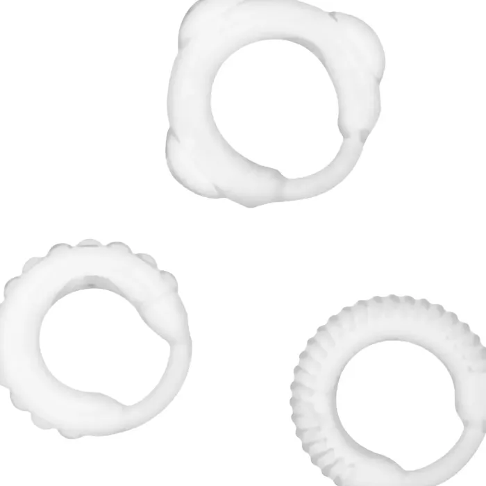 Cock ring set Addicted Toys C-Ring Set Clear Photo 5