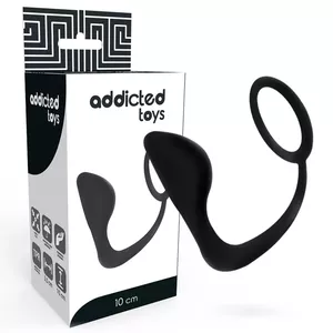 ADDICTED TOYS ANAL PLUG WITH BLACK PENIS RING