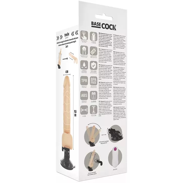 Vibrators BASECOCK D-223000 reālistisks ar tālvadību Photo 6