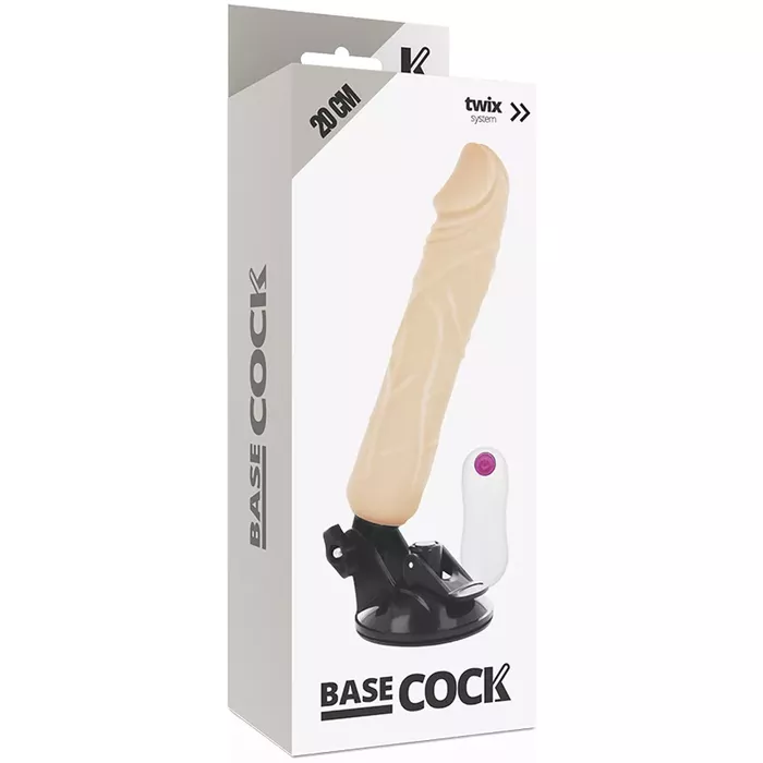 Vibrators BASECOCK reālistisks 20 cm, 4 cm Photo 5