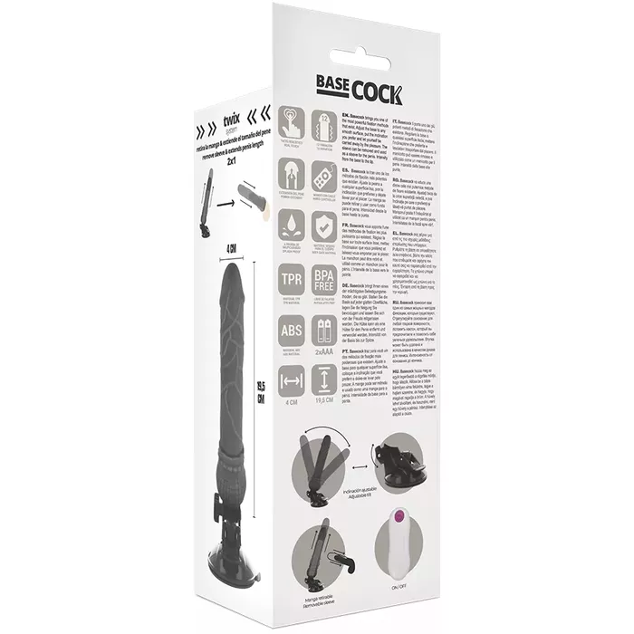 BASECOCK realistiskais vibrators 19,5 cm Photo 6