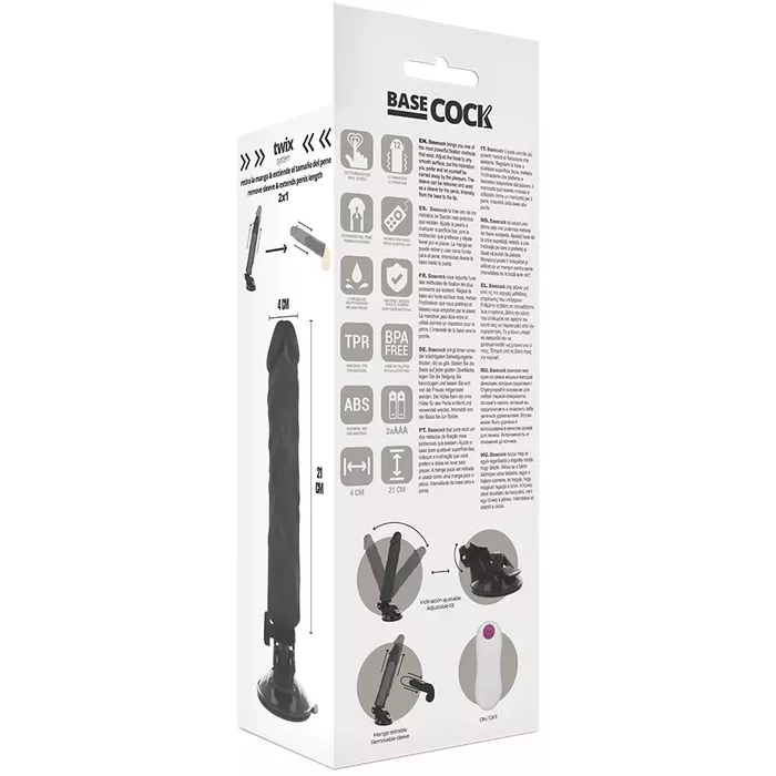 BASECOCK D-223009 realistic vibrator — 21x4 cm Photo 5