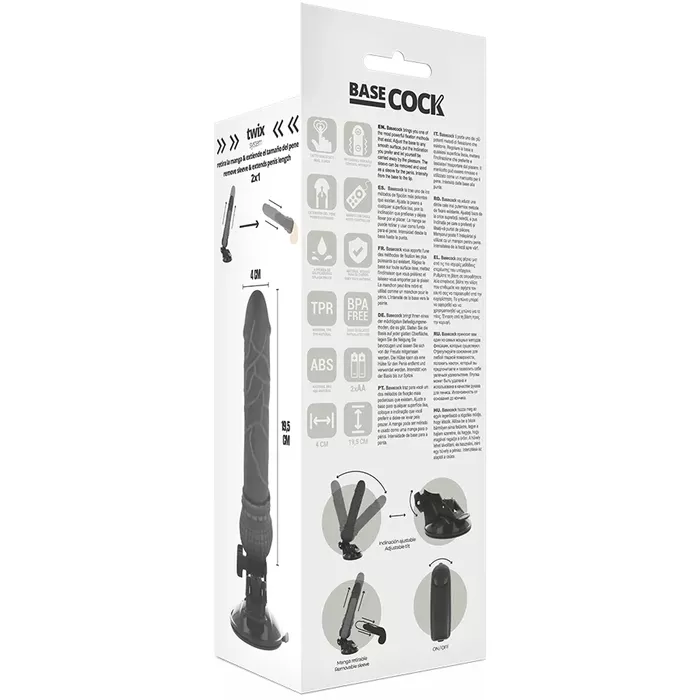 BASECOCK D-223018 reālistisks silikona vibrators Photo 6