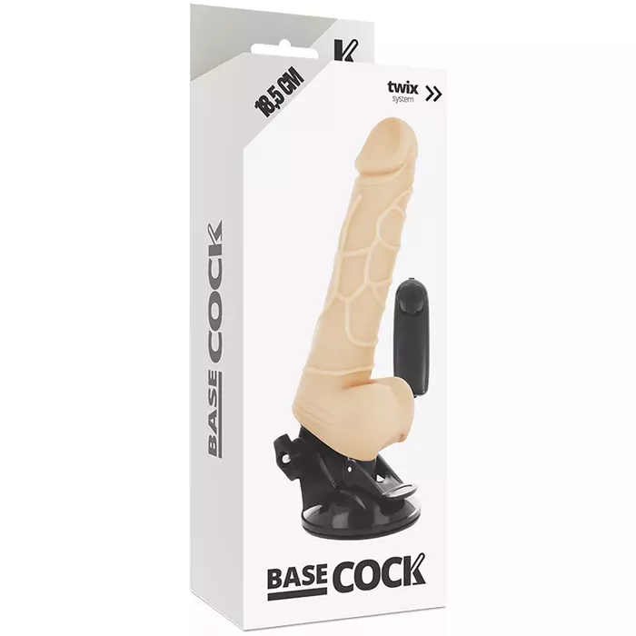 Vibrators BASECOCK reālistisks 18,5 cm, diametrs 4 cm Photo 5