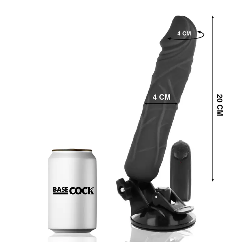 Vibrators BASECOCK realistiskais 20 cm ar tālvadi Photo 7