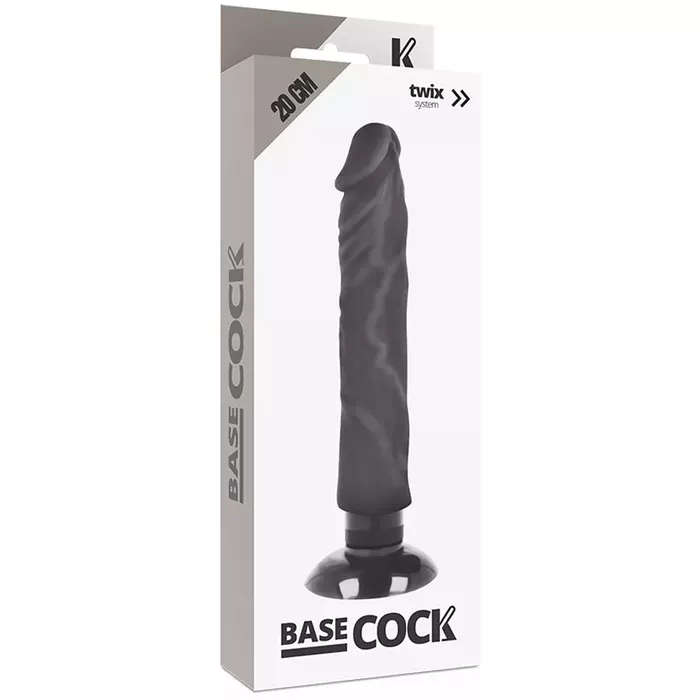 BASECOCK Realistic Vibrator 2‑in‑1 — 20 cm, 4 cm Photo 4