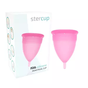 STERCUP MENSTRUAL CUP SIZE S PINK COLOR FDA SILICONE