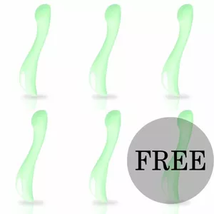 Vibrator MIA Devon, total length 20 cm, 100% silicone, green