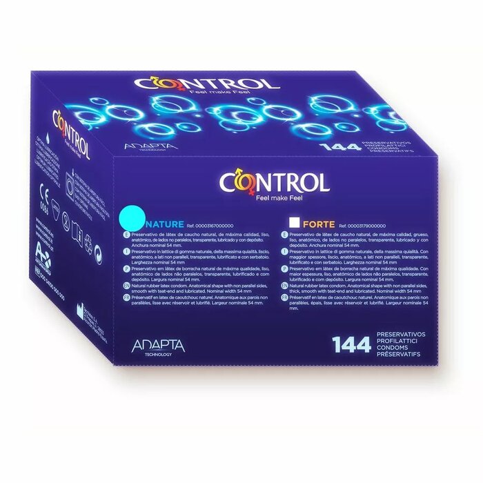 CONTROL - ADAPTA NATURE KONDOMI 144 VIENĪBAS Photo 1