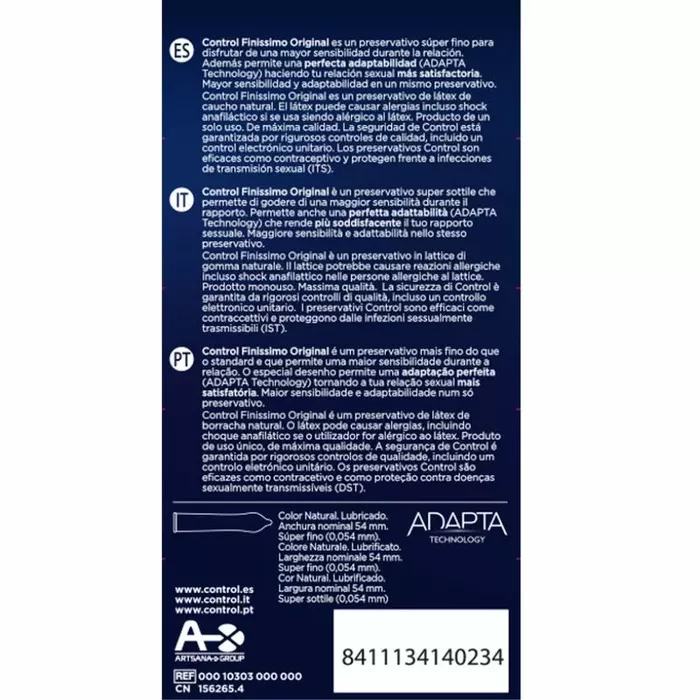 Condoms CONTROL Finissimo — pack of 12 Photo 3