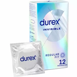 Презервативы Durex Ultra Thin Invisible — 12 шт., латекс, смазанные