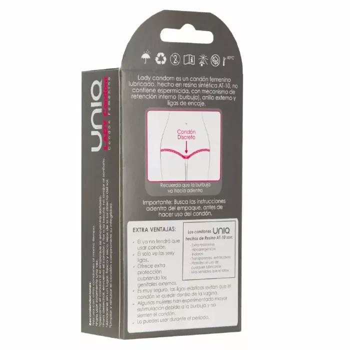 Женский презерватив UNIQ Lady Condom — 3 шт. Photo 2