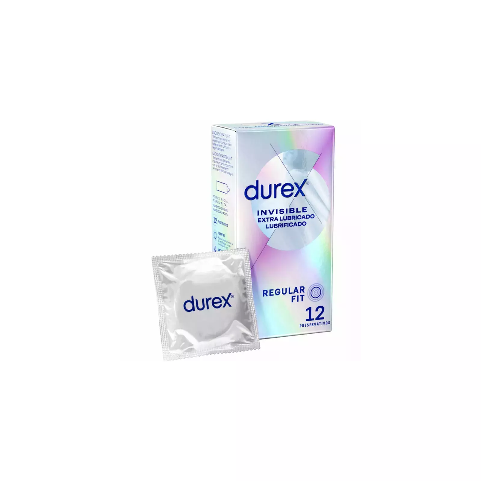 DUREX - INVISIBLE EXTRA LUBRICATED, 12 UNITS Photo 2