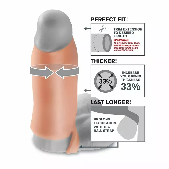 Penis sleeve fantasyx-tensions Real Feel Enhancer XL Photo 2