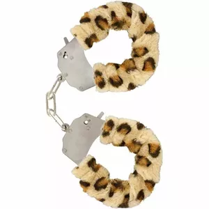 FURRY FUN CUFFS BONDAGE LEOPARD