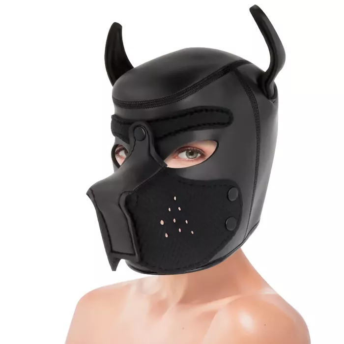 DARKNESS Neoprene Dog Mask with Removable Muzzle Size L Photo 3