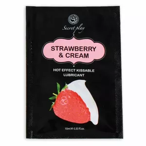 SECRETPLAY SINGLE DOSE LUBRICANT STRAWBERRIES & CREAM 10ML